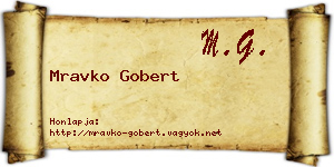 Mravko Gobert névjegykártya
